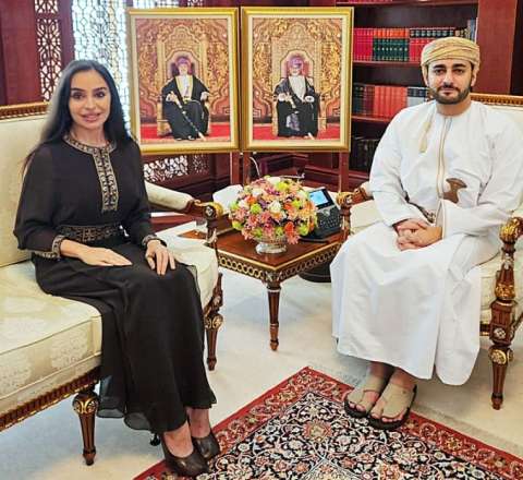 Leyla Əliyeva Maskatda Oman Sultanlığının Vəliəhdi ilə görüşüb 