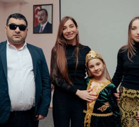 Arzu və Alena Əliyevalar sığınacaqda - Fotolar 