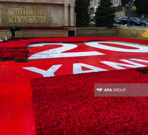 Şəhidlər Xiyabanında hazırlıqlara başlanıldı – FOTOLAR 
