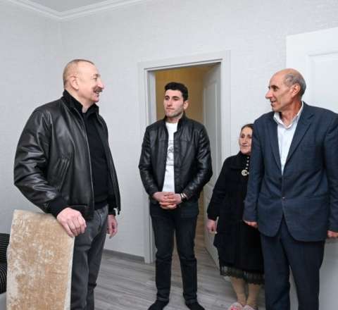 Prezident Çıldıran kəndindəki işlərlə tanış oldu - FOTOLAR - YENİLƏNİB 