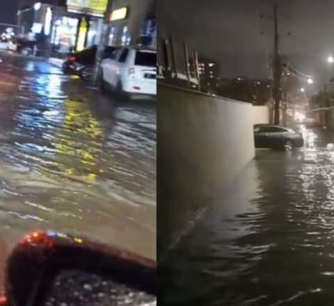 Xırdalan və Masazır yollarını su basdı - VİDEO 