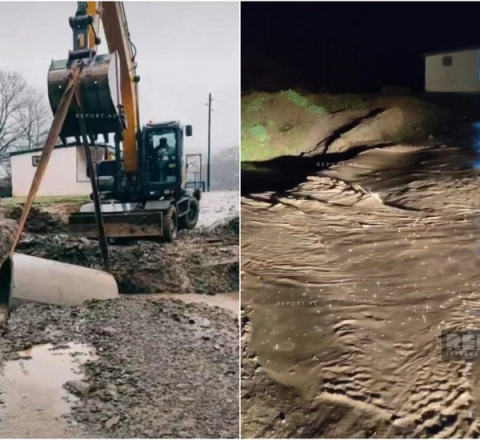 Bu rayonda yağış körpünü qəzalı vəziyyətə saldı 