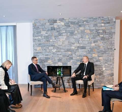 İlham Əliyev finlandiyalı həmkarı ilə görüşdü - FOTO 