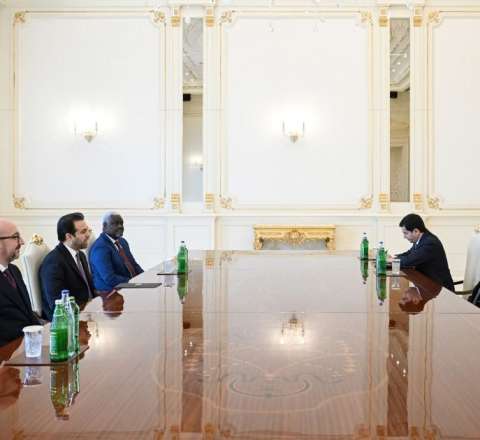 Prezident bu mükafatla bağlı nümayəndə heyətini qəbul etdi  