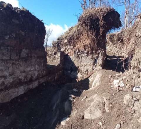 Lahıcda qalanı uçurdular – Dəfinə axtarırdılar – FOTO 