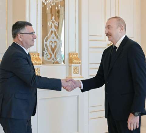 İlham Əliyev Gideon Saarı qəbul etdi - FOTOLAR  