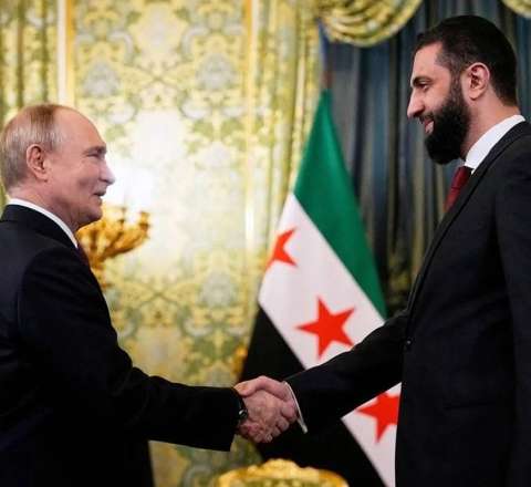 Putinlə Əhməd əl-Şaraanın görüşü başladı - Video 