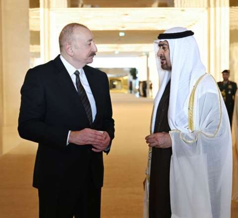 Prezident BƏƏ-də səfərdədir - FOTOLAR 