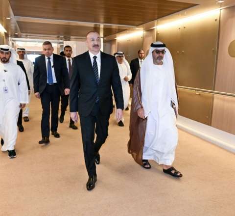 Prezidentin BƏƏ-yə səfəri başa çatdı - FOTOLAR 