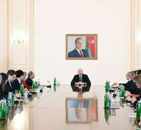 İlham Əliyev ABŞ Ticarət Palatasının nümayəndə heyətini qəbul etdi  