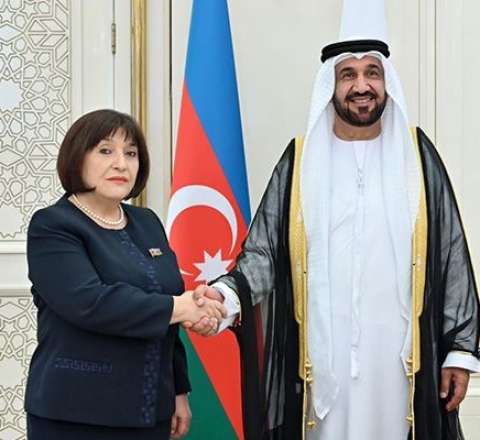 Sahibə Qafarova Ərəb Parlamentinin prezidenti ilə görüşdü - FOTOLAR 