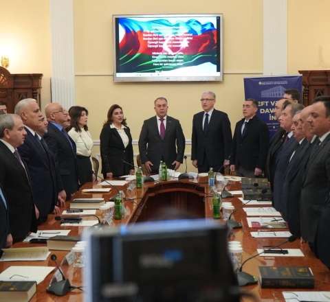 Komitə sədrinin üçcildlik elmi əsərinin təqdimatı keçirilib - FOTOLAR 