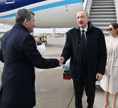 Prezidentlə xanımı Almaniyadadır - FOTO 