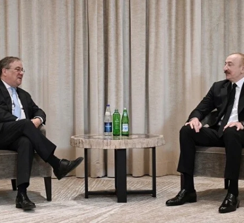 İlham Əliyev Armin Laşetlə görüşdü - FOTO 