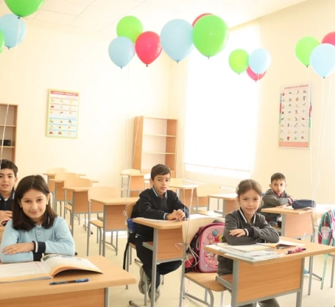 Ağdam şəhər 1 nömrəli tam orta məktəbdə tədris prosesinə başlanılıb - FOTO