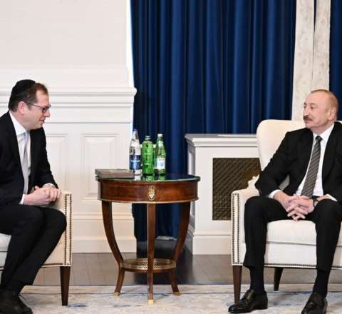 Prezident ABŞ-də Elliot Brandtla görüşdü - FOTO 