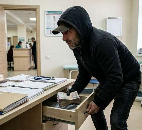 Müayinə adı ilə klinikaya gəlib, həkimin 5 min manatını oğurladı 