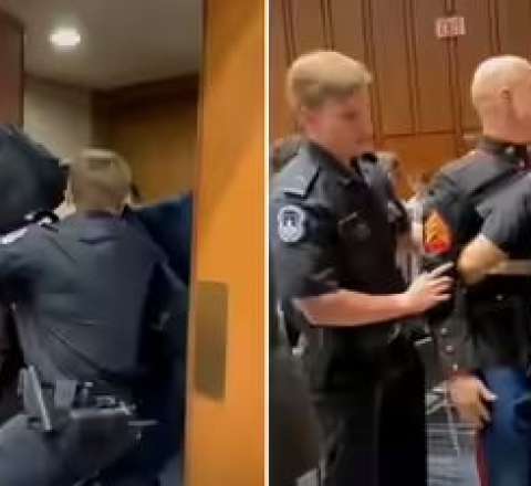 ABŞ Senatında qalmaqal – İclasda dava düşdü, dəniz piyadasının qolu sındı – VİDEO