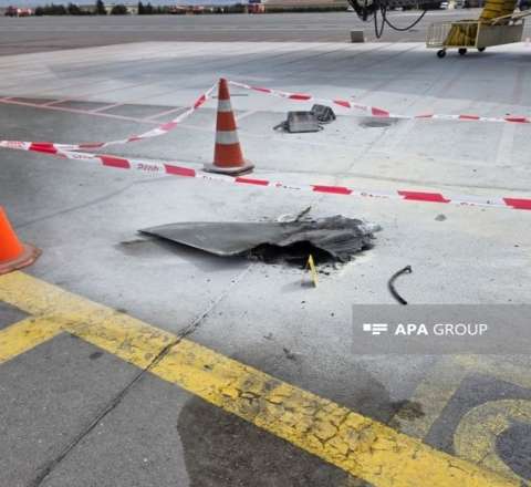 Naxçıvan aeroportunun uçuş-eniş zolağına da zərər dəyib  - FOTOLAR