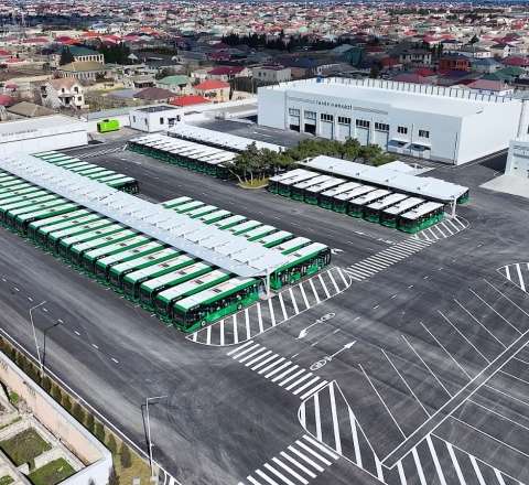Bu rayonda “Albalılıq elektrik avtobus deposu” istifadəyə verildi 