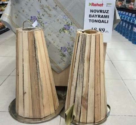 Alıcılar "Rahat" marketi bayram tonqalını satışa qoymağına peşman etdi 