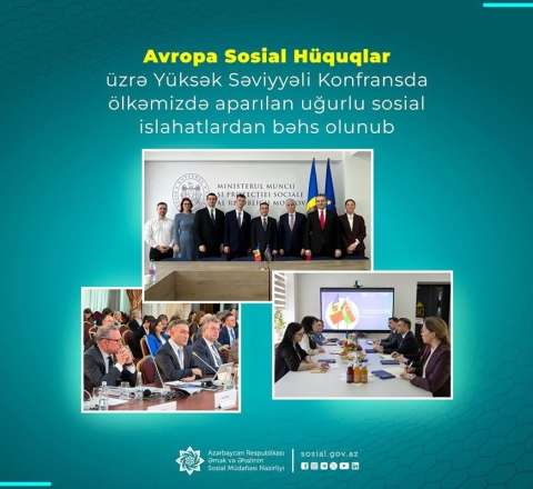 Beynəlxalq konfransda ölkəmizin sosial islahatlarından bəhs olunub -  Fotolar