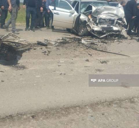 Ağır yol qəzası – 2 maşın toqquşdu, sürücü öldü 