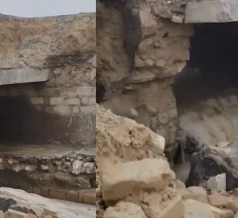 Qaradağda uçan körpü... - VİDEO