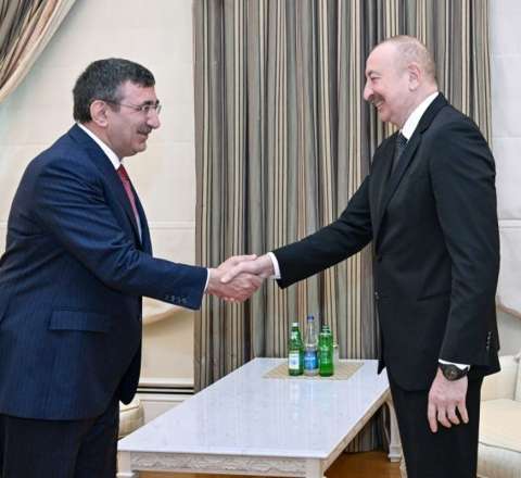 Prezident Cevdet Yılmazı qəbul etdi  - FOTO