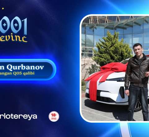 Şəmkirli 22 yaşlı gənc “1001 Sevinc”dən avtomobil qazandı 