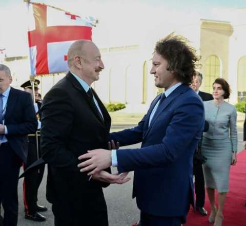 Prezident İlham Əliyevin Gürcüstana dövlət səfəri başa çatıb - VİDEO 