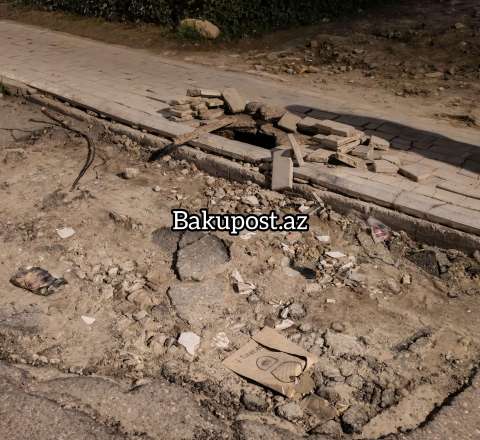 Sumqayıtda yolu qazdılar, təmir etməyi unutdular  – Aylardır işgəncəyə çevrilib - VİDEO/FOTO