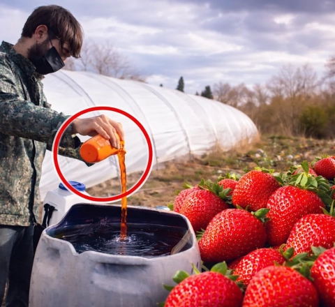 Azərbaycanda çiyələyə zəhərli maddələr qatılır?  - Dəhşətli görüntülər