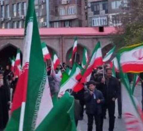 İrəvandakı Göy Məsciddə Xameneinin anım mərasimi keçirildi - FOTO 