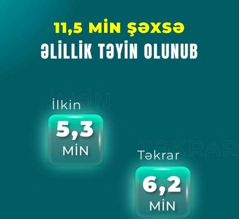 Yanvar-mart aylarında 11,5 min şəxsə əlillik təyin olunub 
