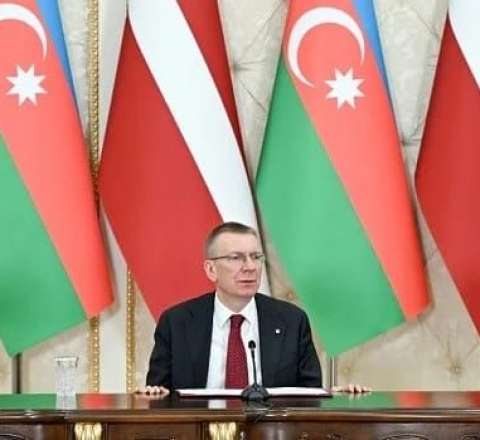 Latviya prezidenti Ağ Şəhərdən danışdı: Möcüzə... 