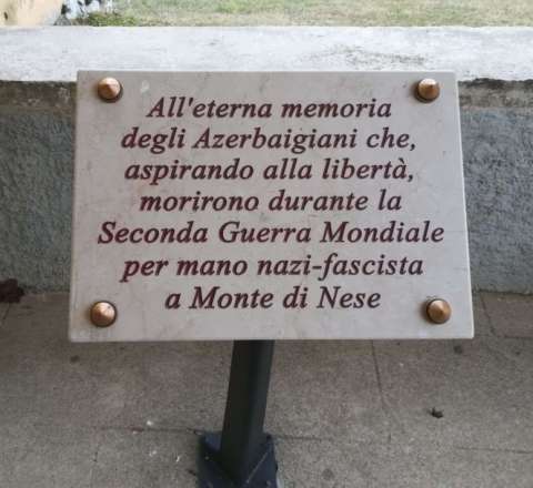 İtalkya bu döyüşlərdə həlak olan 120 azərbaycanlını andı - FOTO