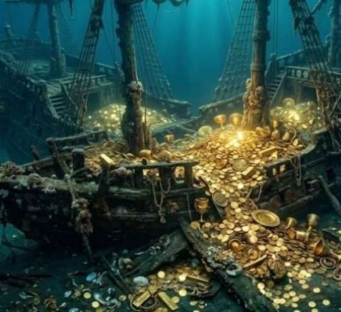 20 milyard dollarlıq xəzinə: Qızıl dolu gəmi üçün robotlar dövrədə - FOTO