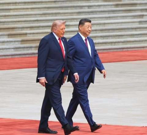 Pekində Si Cinpinlə Donald Trampın görüşü başladı - VİDEO 