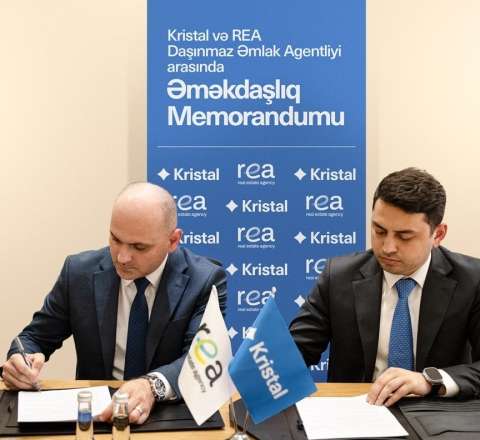 “Kristal” və “REA” Daşınmaz Əmlak Agentliyi arasında memorandum imzalanıb 