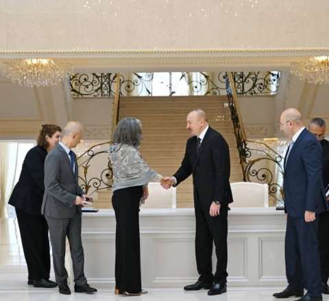 Prezident Anaklaudia Rossbaxı qəbul etdi 