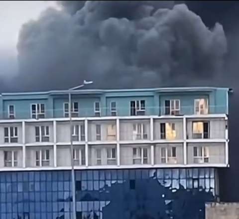 TƏCİLİ! Novxanıda məşhur hoteldə yanğın baş verdi -   VİDEO