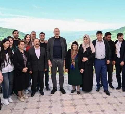 Prezident Şuşaya səfəri ilə bağlı video paylaşdı 