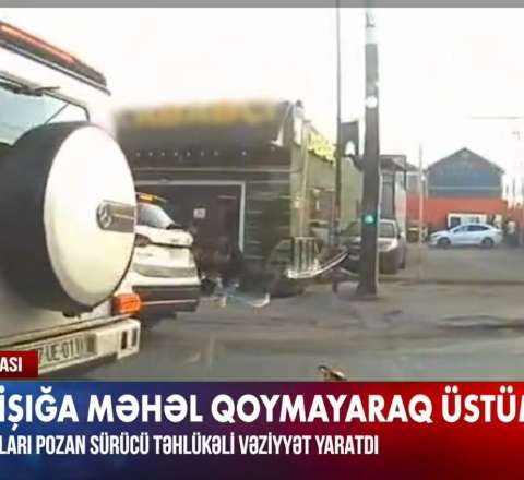 “Gelandevagen” sürücüsü qırmızıda keçdi, etiraz edəni vurdu -  VİDEO