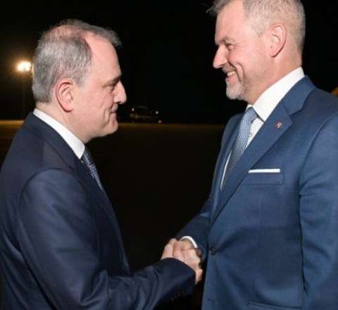 Slovakiya Prezidenti Peter Pelleqrini Azərbaycana gəldi - FOTO 