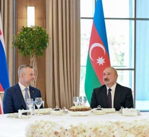 Xankəndidə Slovakiya Prezidentinin şərəfinə rəsmi nahar verildi - FOTO 