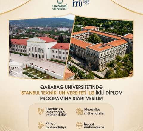 Qarabağ Universitetində İstanbul Texniki Universiteti ilə birgə ikili diplom proqramına start verilir - FOTO
