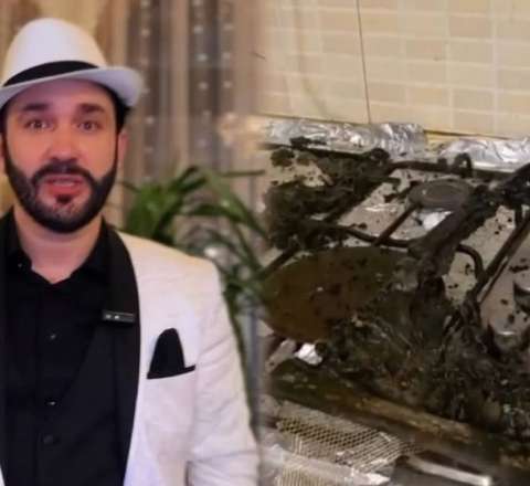 Səlim Abbasovun evində yanğın oldu  - VİDEO