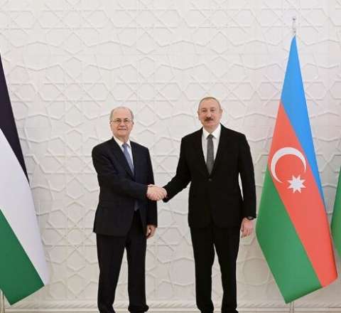 Prezident İlham Əliyev Fələstinin Baş nazirini qəbul etdi - FOTO