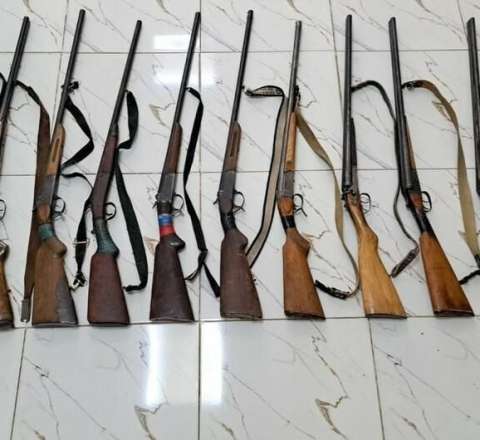 Qanunsuz saxlanılan 14 tüfəng aşkarlandı 